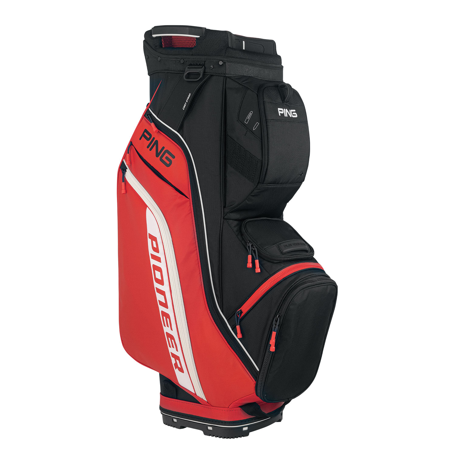 Kaddey Cart Bag - Black - Red