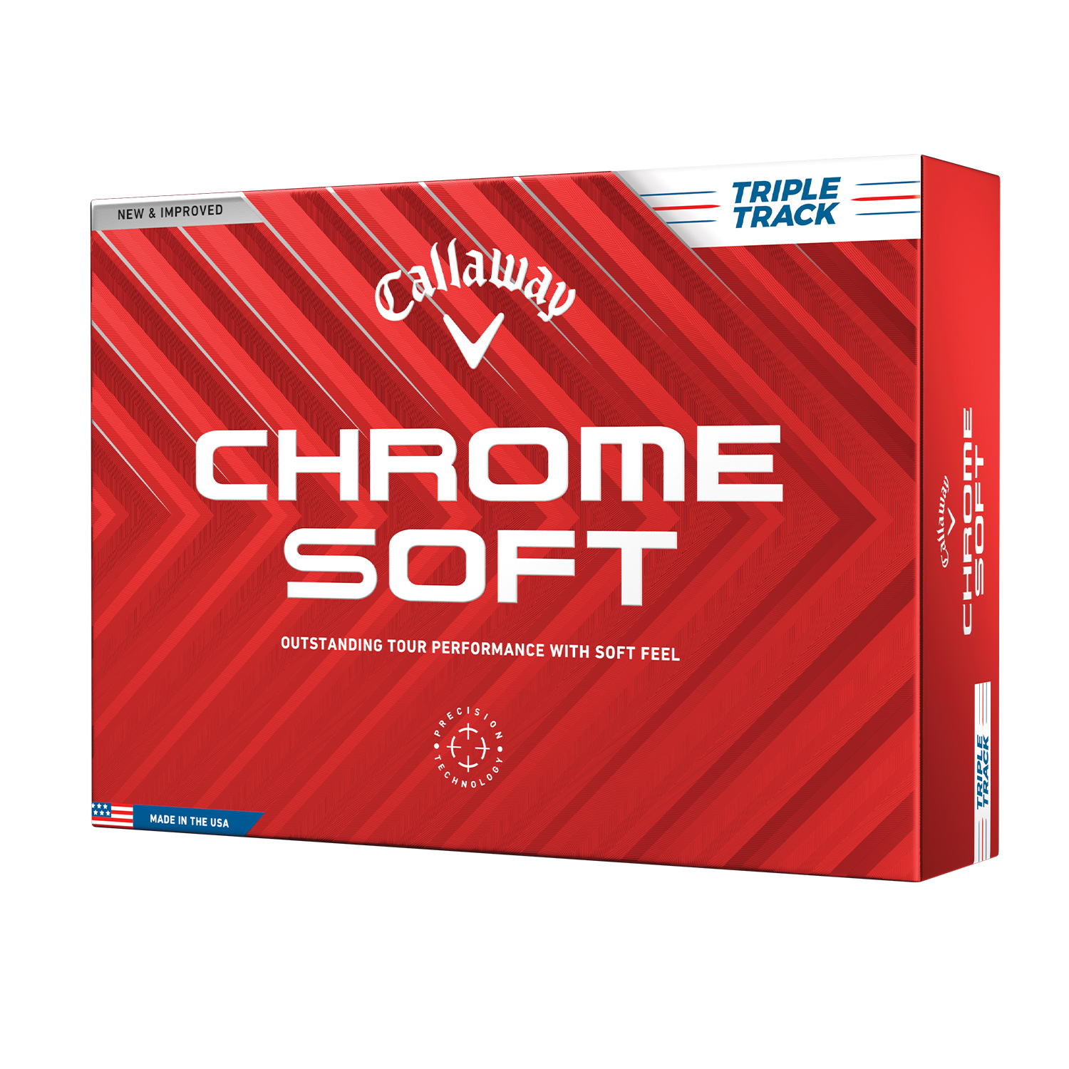 Chrome Soft Triple Track 24: White