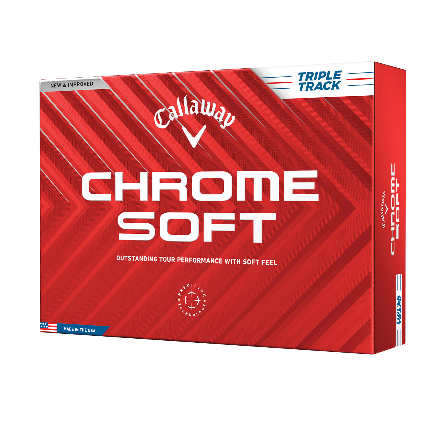 Callaway Chrome Soft Triple Track - 48 balls Hvit