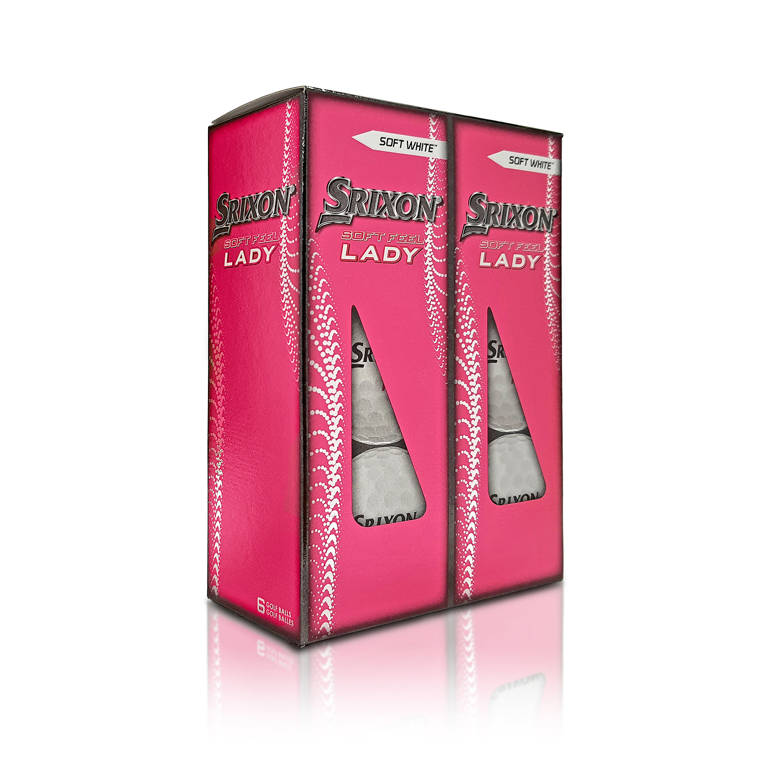 Srixon Soft Feel Lady 6-pack Hvit