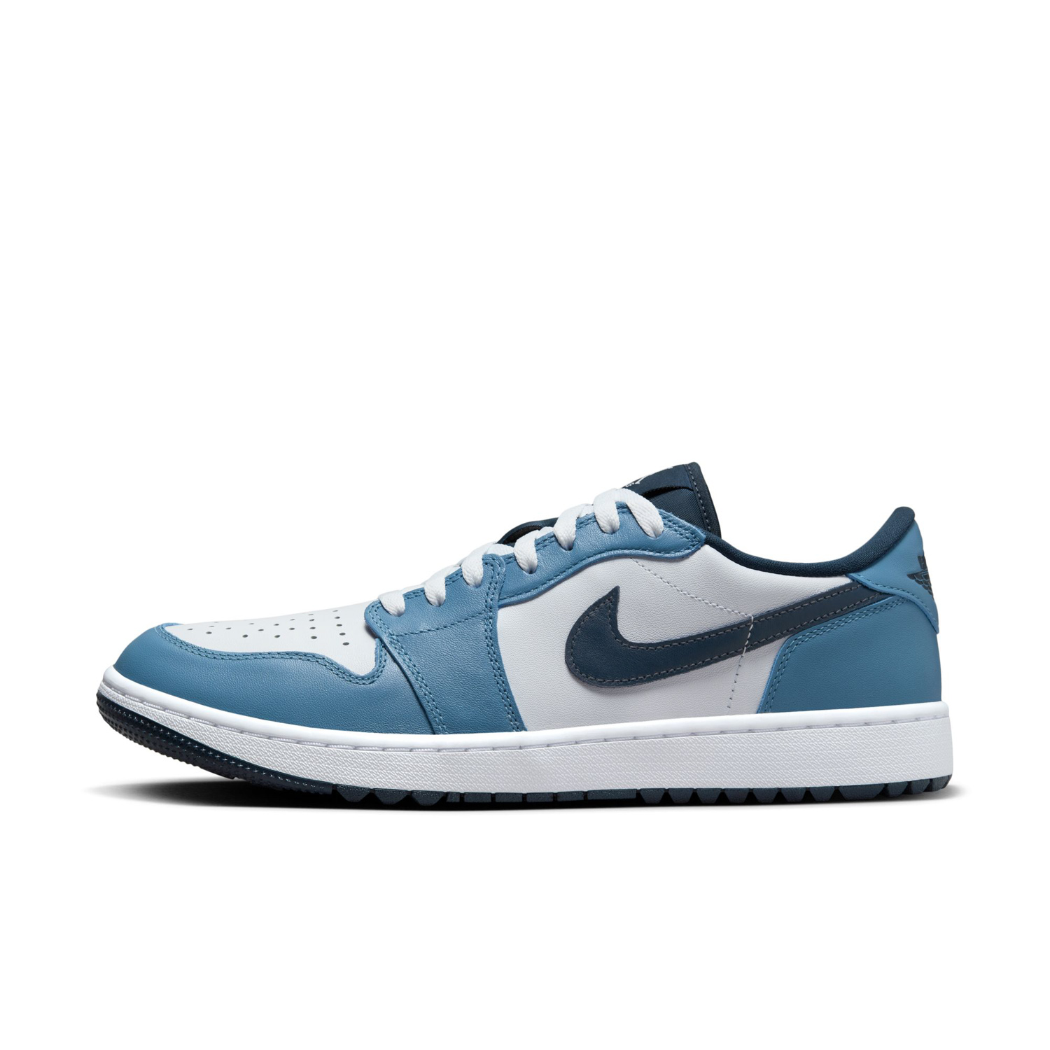 Air Jordan 1 Low G Golf s: White-Armory Navy-Aegean Storm-Whit 44 (US