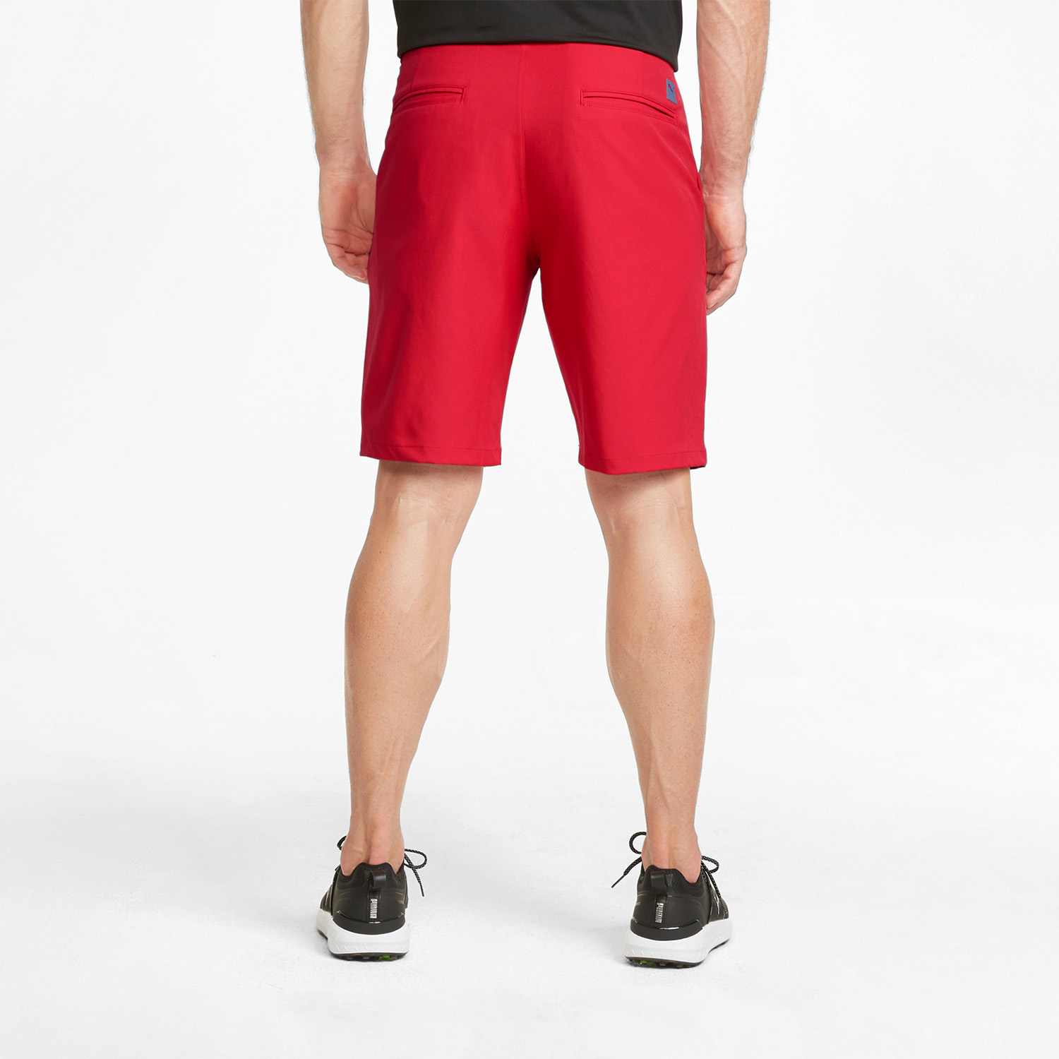 red puma shorts mens