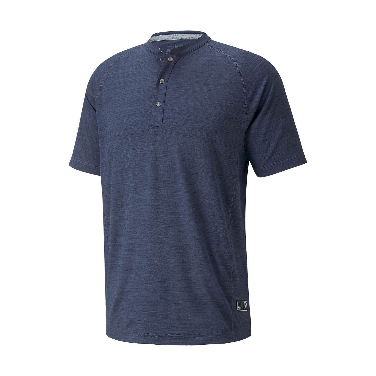 puma collarless golf shirt