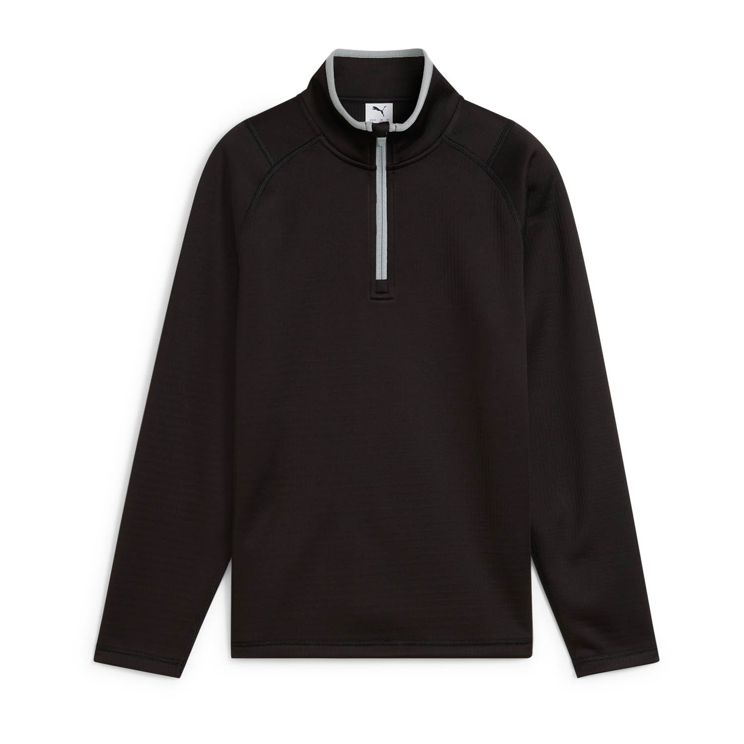 Boys Waffle Fleece 1/4 Zip Svart