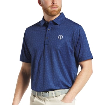 Fj Postage Stamp Tonal Print Lisle FootJoy