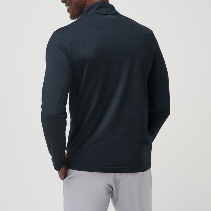 The Heater 1/4 Zip Black Travis Mathew