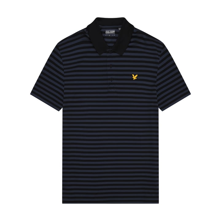 Broad Stripe Polo Shirt Bleu Lyle & Scott