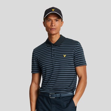 Broad Stripe Polo Shirt Bleu Lyle & Scott