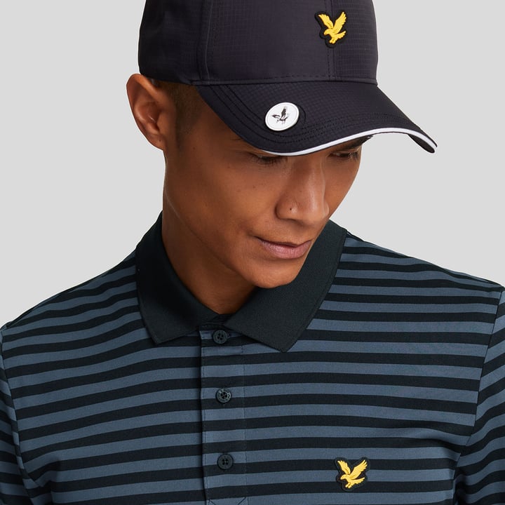 Broad Stripe Polo Shirt Bleu Lyle & Scott