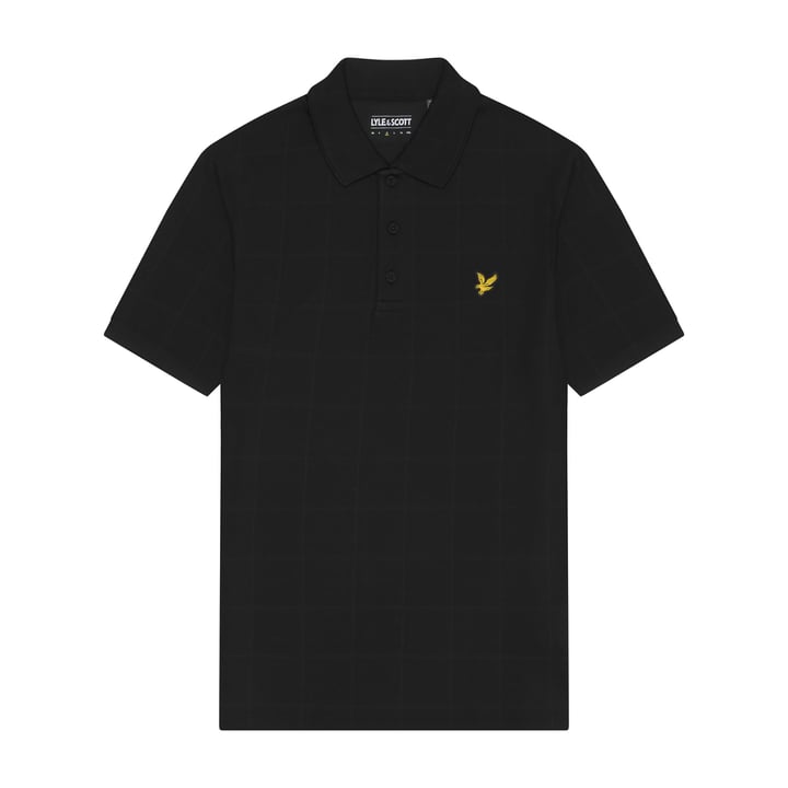 Grid Polo Shirt Le noir Lyle & Scott