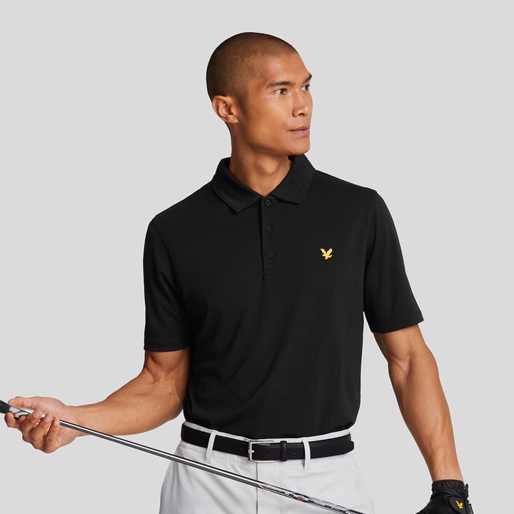 Grid Polo Shirt Le noir Lyle & Scott