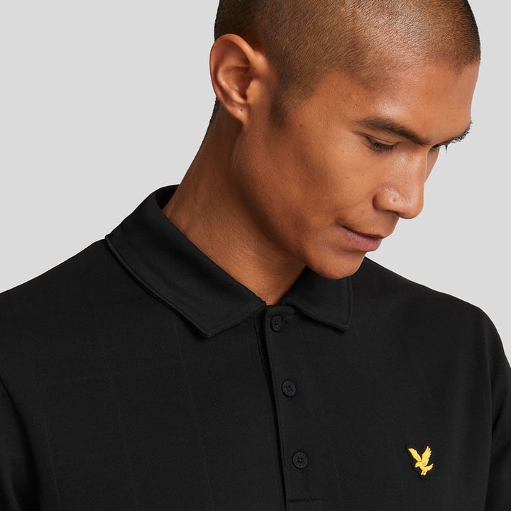 Grid Polo Shirt Le noir Lyle & Scott