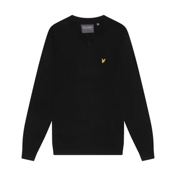 V-Neck Merino Blend Le noir Lyle & Scott