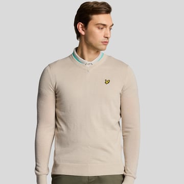 V-Neck Merino Blend Beige Lyle & Scott