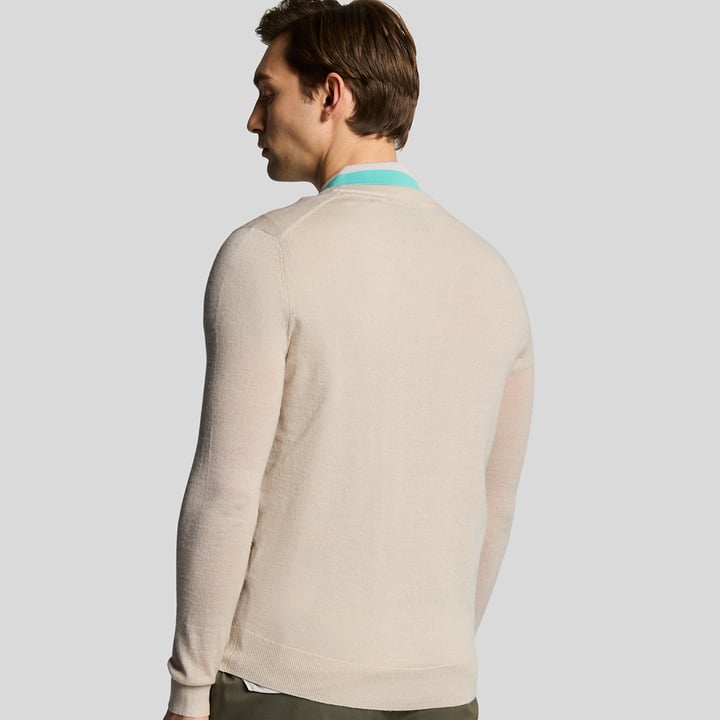 V-Neck Merino Blend Beige Lyle & Scott