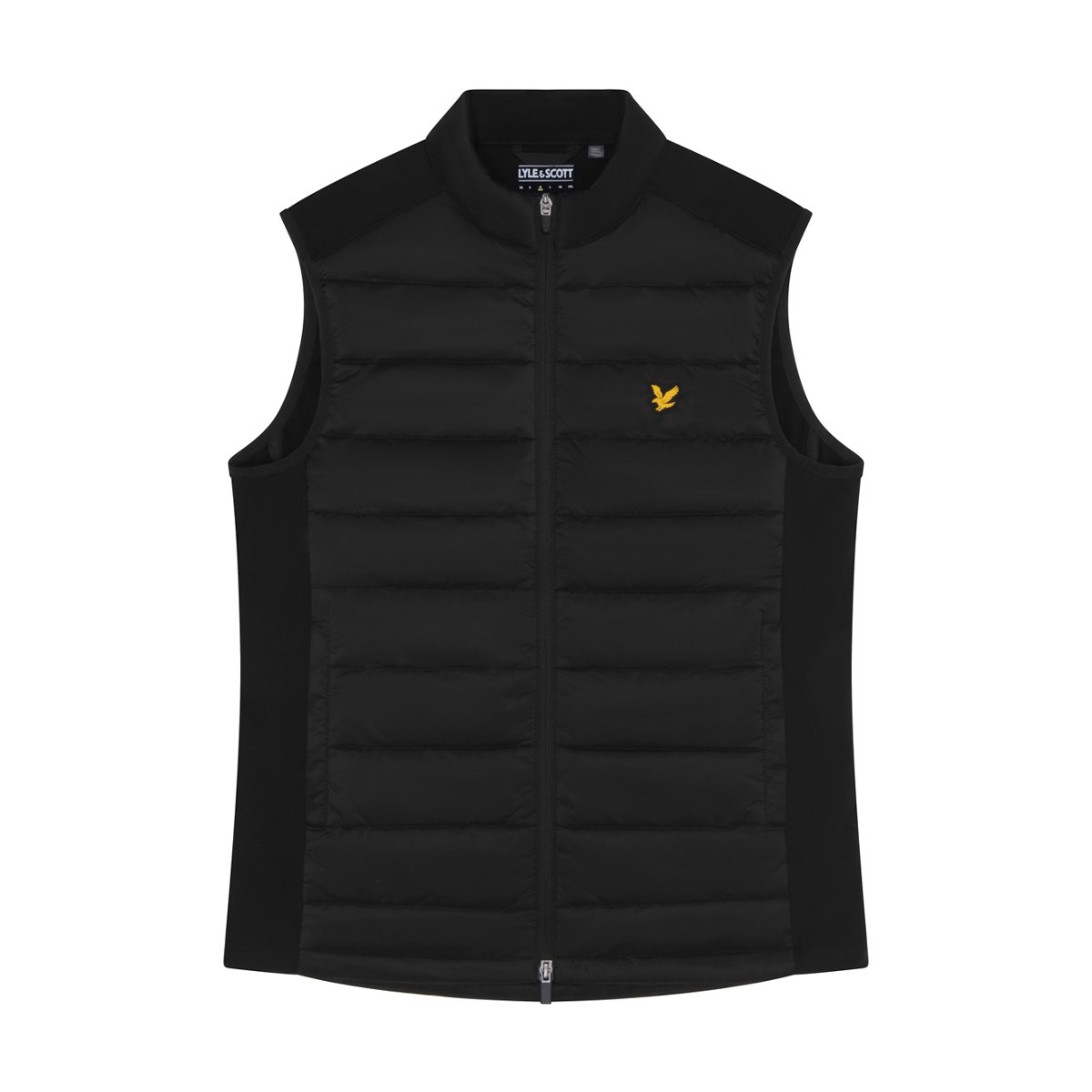 Wadded Golf Gilet Svart