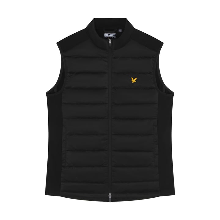 Wadded Golf Gilet Svart Lyle & Scott