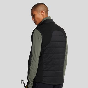 Wadded Golf Gilet Svart Lyle & Scott