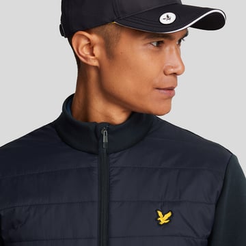 Baffle Quilted Full Zip Jacket Blå Lyle & Scott