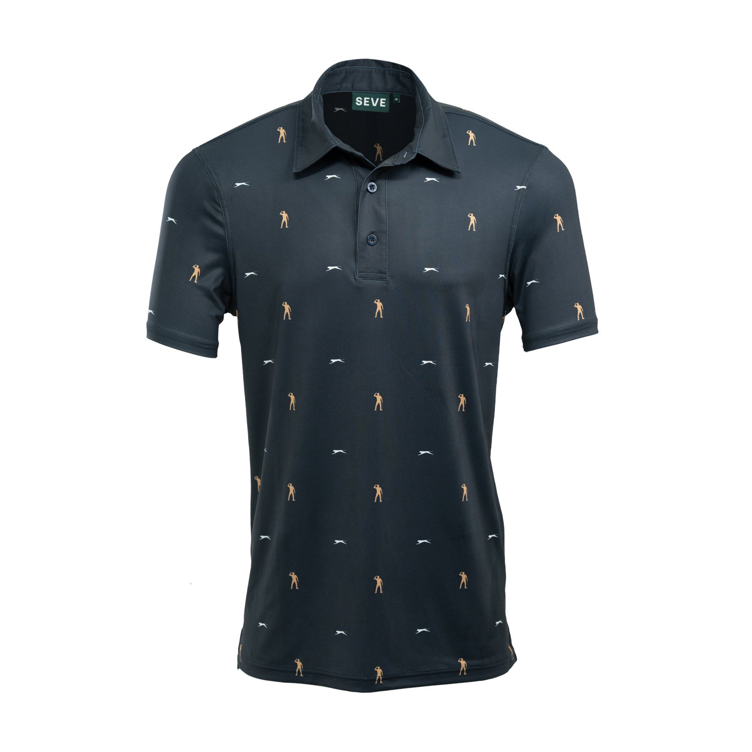 Allover Polo Blau