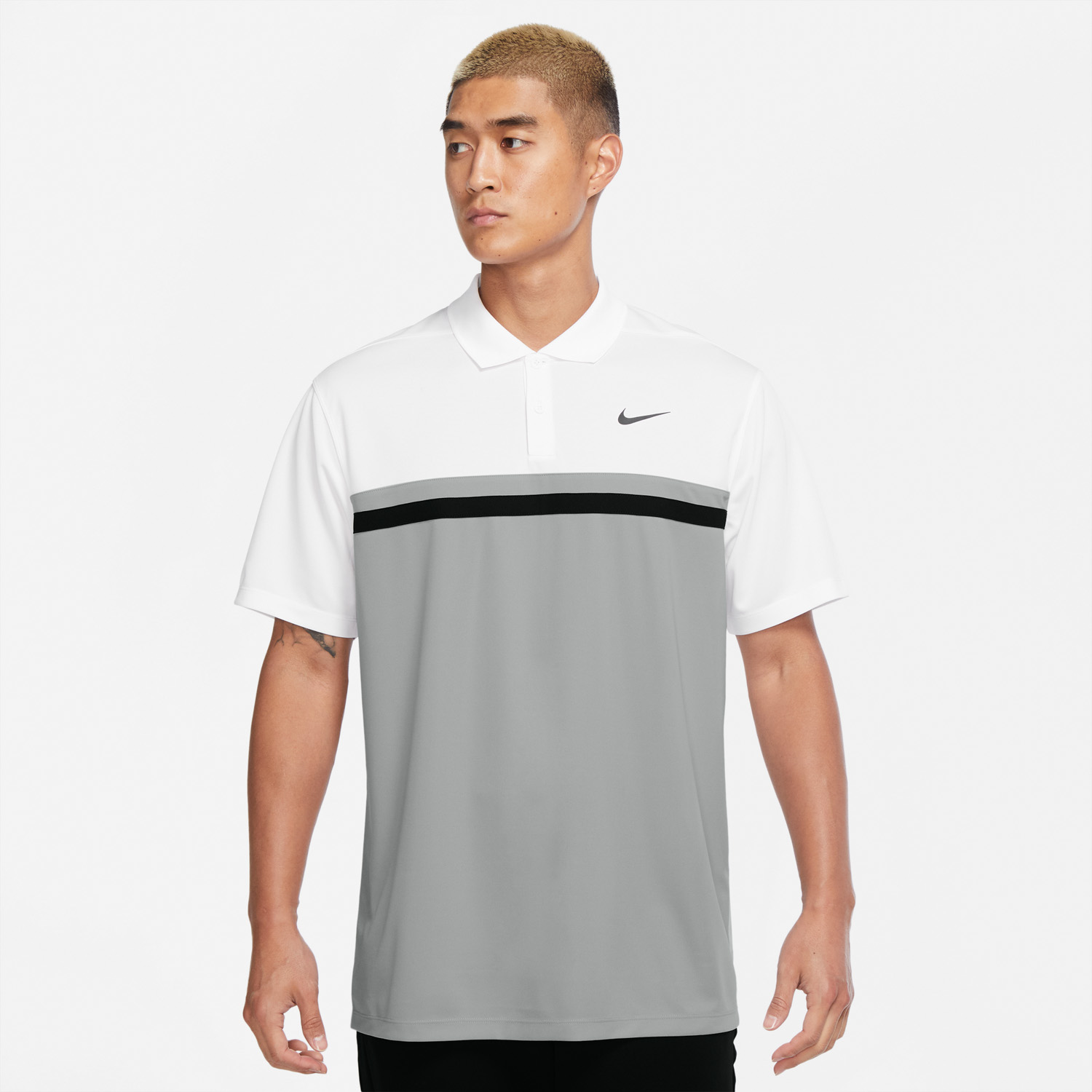 nike vapor color block polo