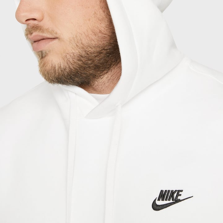 Sportswear Club Fleece Hood Weiß Nike