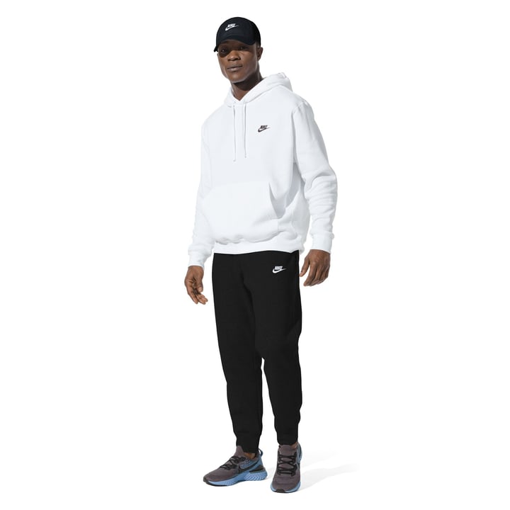 Sportswear Club Fleece Hood Hvid Nike