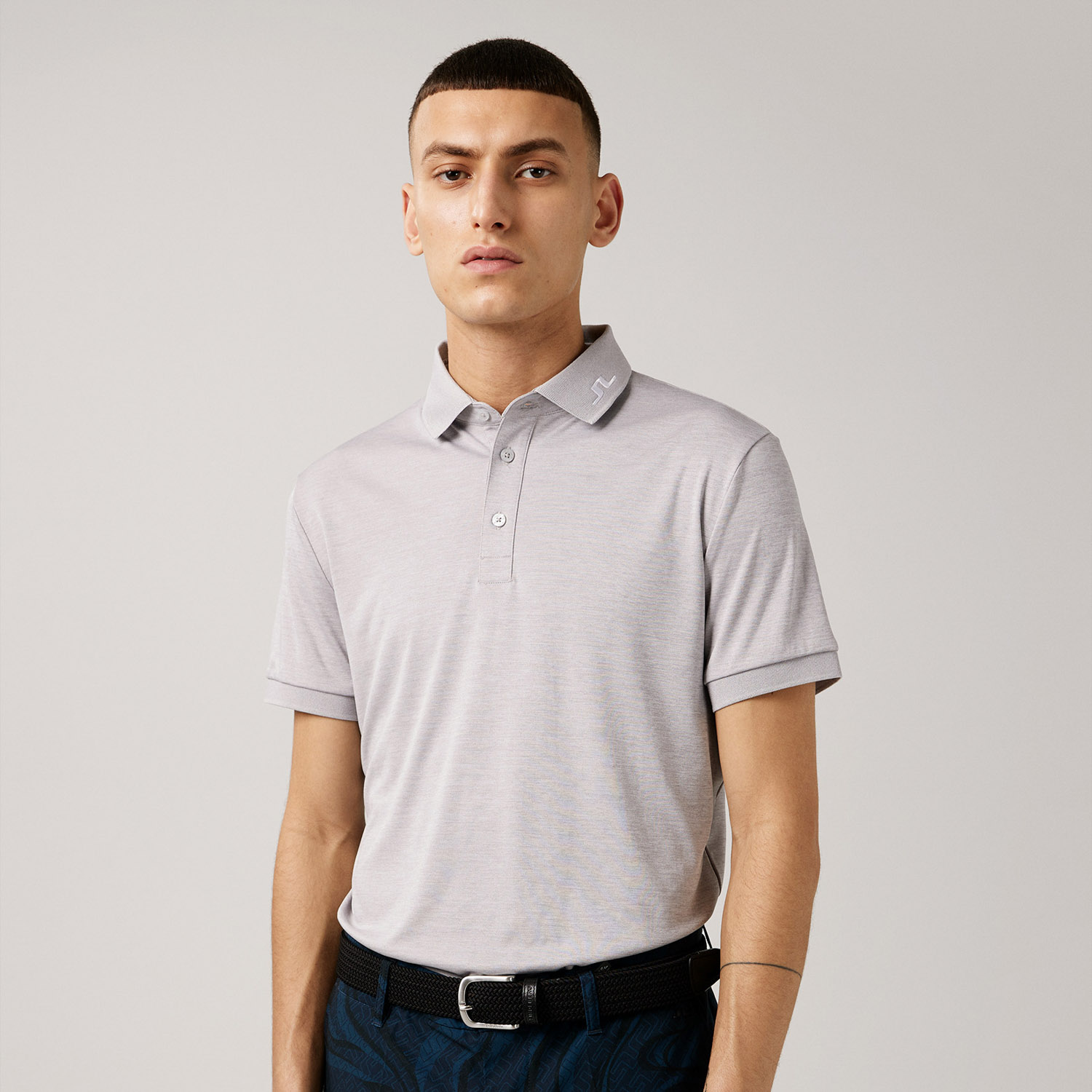 button down collar golf polo