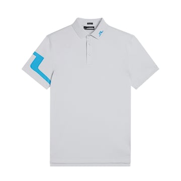 Light Grey Melange Jersey Polo Collar Golf Shirt Shirt