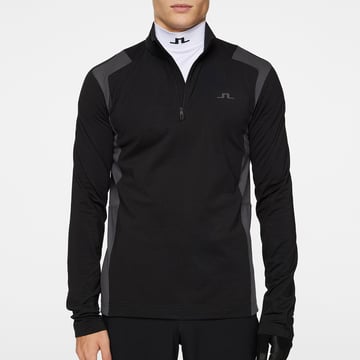 Lukas Quarter Zip Mid Layer Svart J.Lindeberg