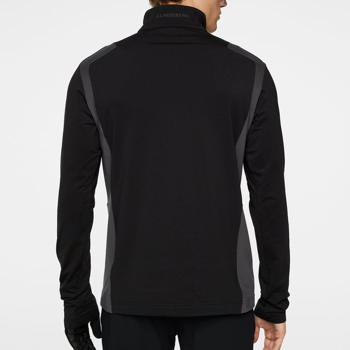 Lukas Quarter Zip Mid Layer Svart J.Lindeberg