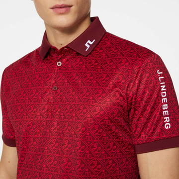 Tour Tech Reg Fit Print Polo J.Lindeberg