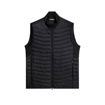 Holden Quilt Hybrid Vest Le noir J.Lindeberg