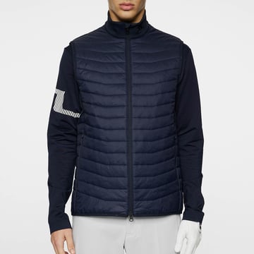 Holden Quilt Hybrid Vest Bleu J.Lindeberg