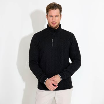 M Woburn Midlayer Svart Abacus