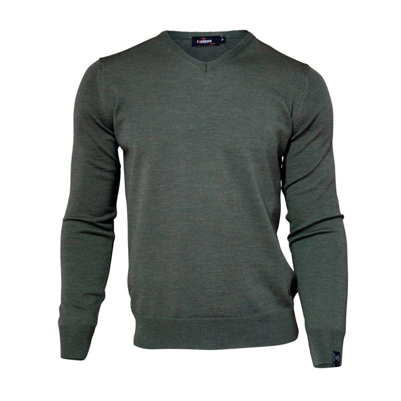 Merino V-Neck Grün