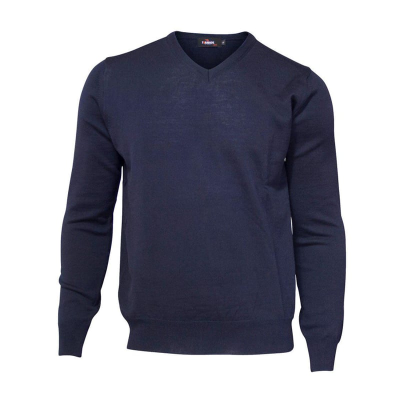 Merino V-Neck Blau