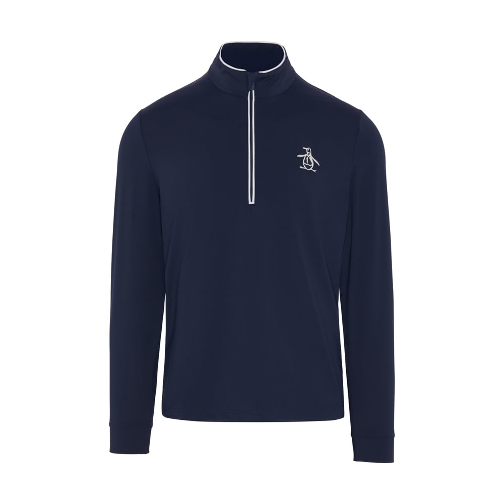 OP L/S 1/4 Zip Technica Blau