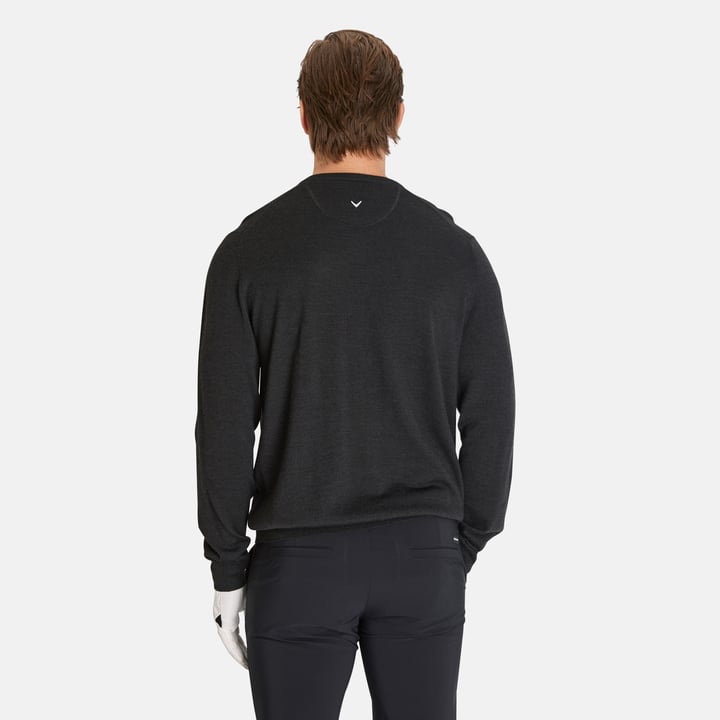 Ls V-Neck Merino Grå Callaway