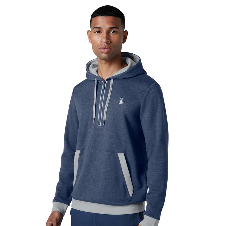 OP Ls Earl Hoodie Color Blå Original Penguin