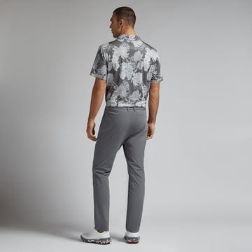 Stamped Floral Tech Polo Grå G/Fore