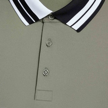 Contrast Rib Collar Tech Grün G/Fore