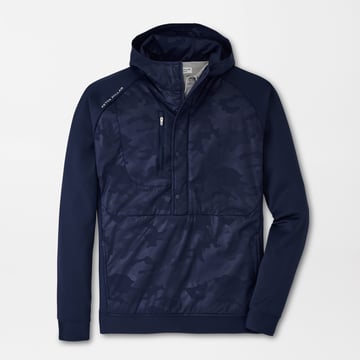 Persuit Half Snap Hoodie Blau Peter Millar