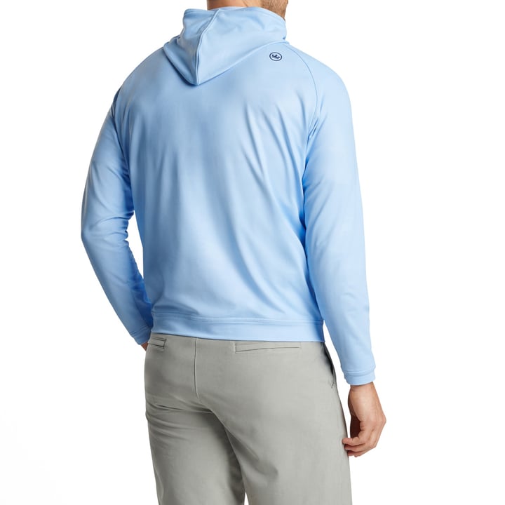 Pine Camo Performance Hoodie Blau Peter Millar