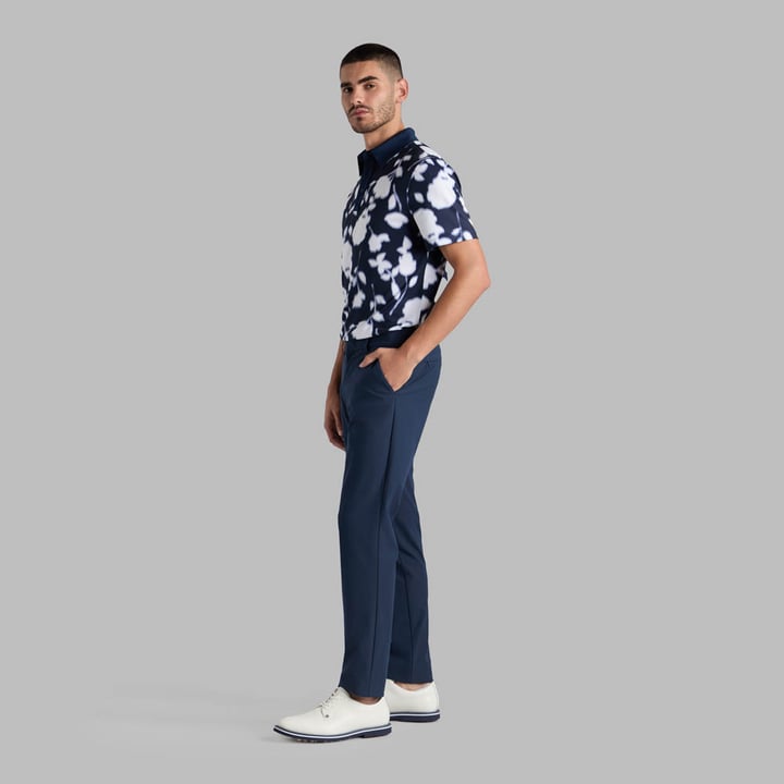 Blur Floral Tech Jersey Polo Blå G/Fore