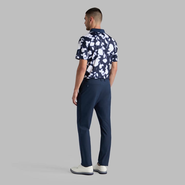 Blur Floral Tech Jersey Polo Blå G/Fore