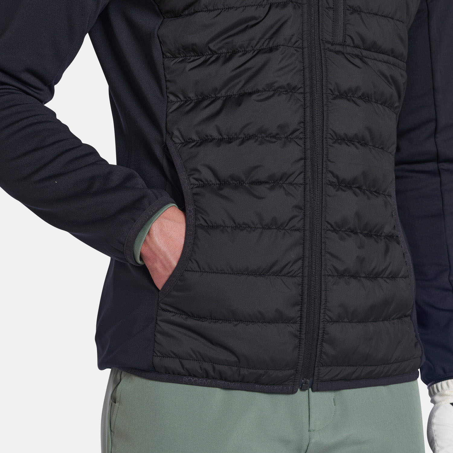 hybrid padded jacket