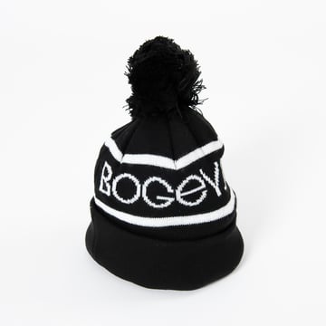 Bobble Hat Svart Vit Bogeys & Birdies