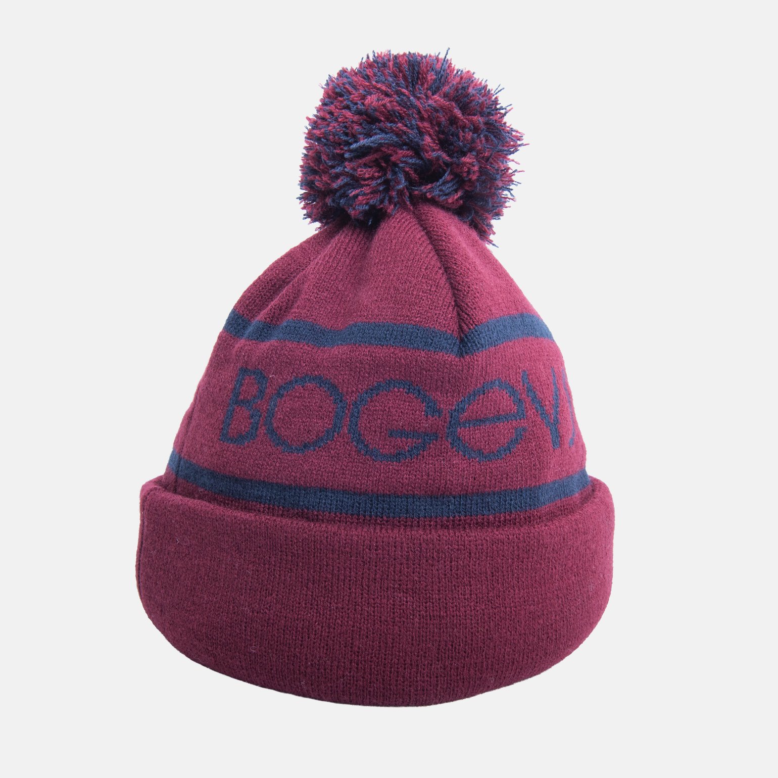 Bobble Hat Röd Blå