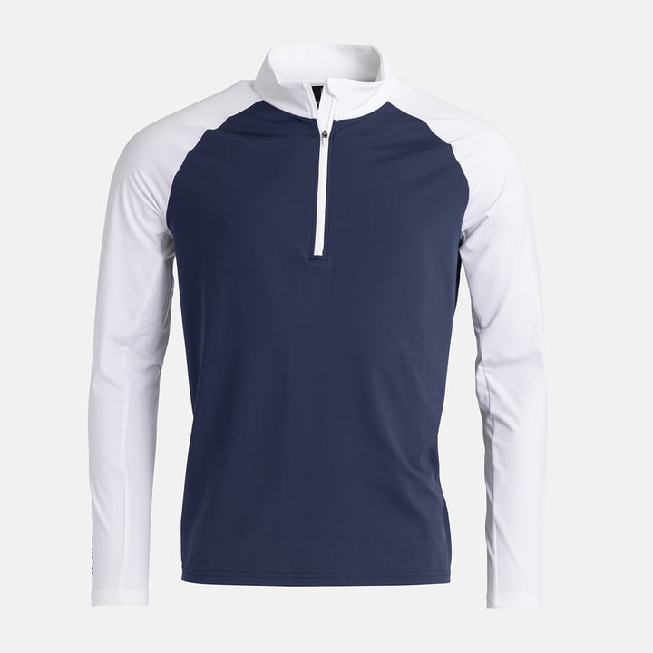 M Light Mid Layer LS Vit Blå Bogeys & Birdies